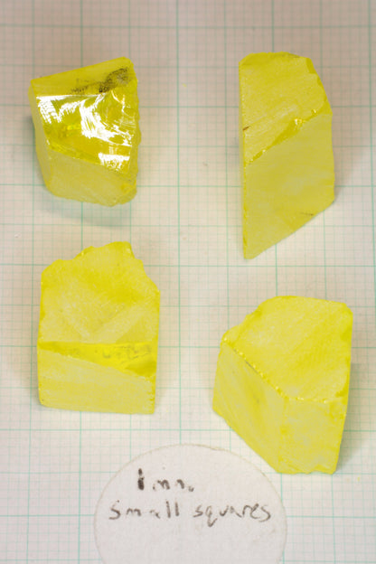 Glow in the Dark GAGG Lumogarnet Facet Rough "Long Glow"!!