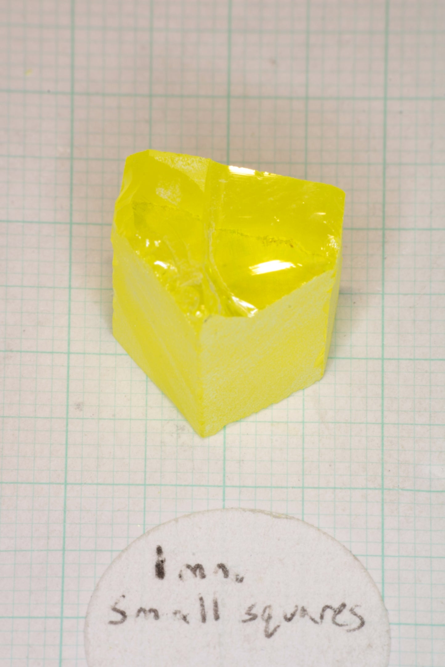 Glow in the Dark GAGG Lumogarnet Facet Rough "Long Glow"!!