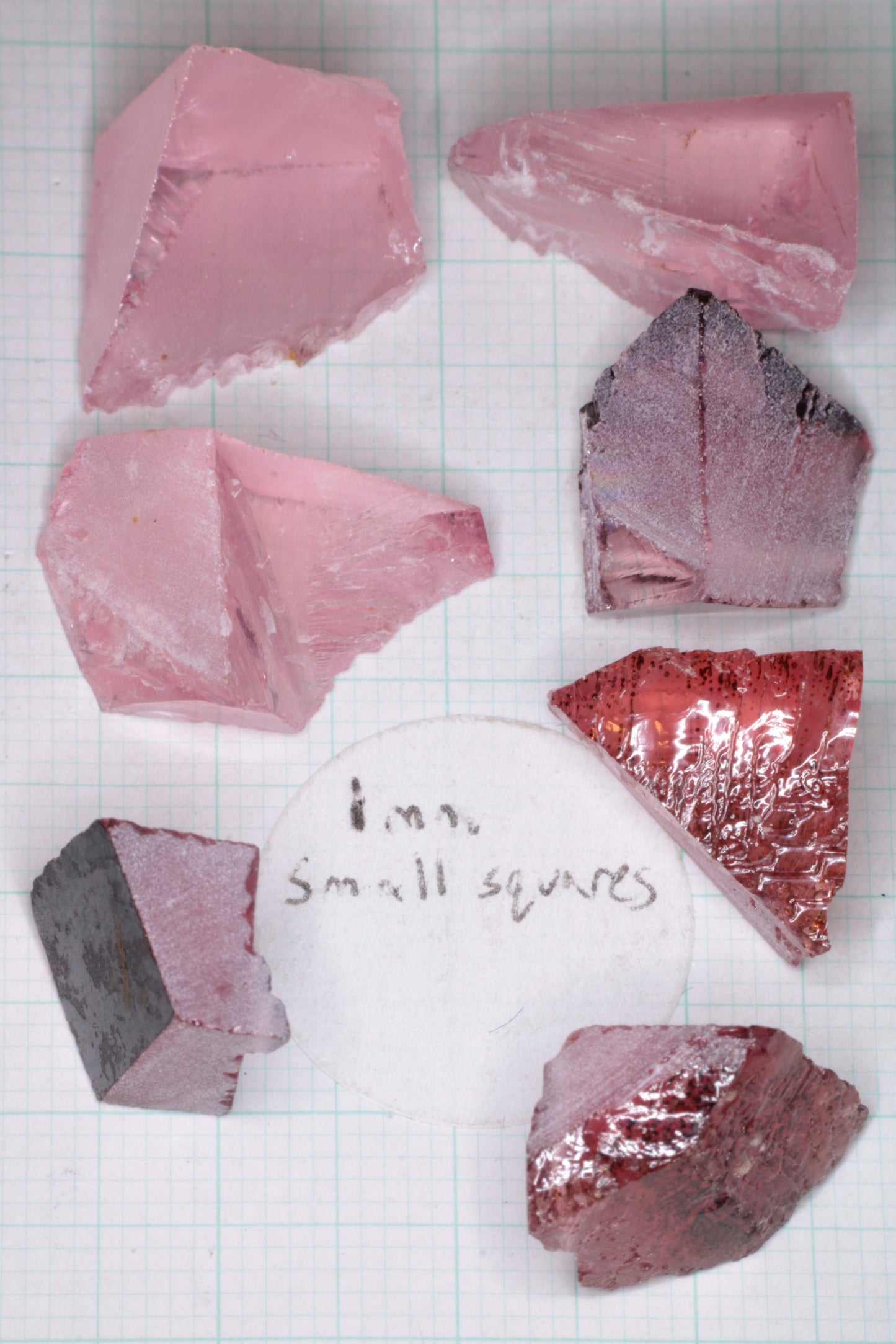 Titanium Laser Sapphire Facet Rough Lab Created Crystals