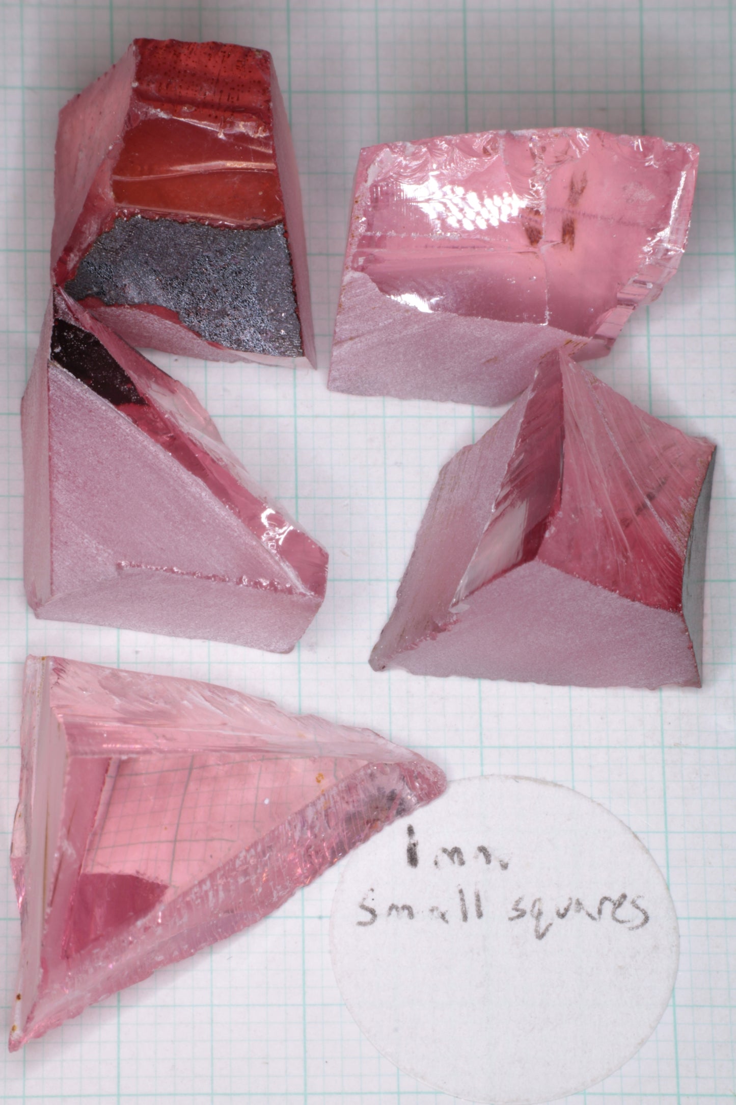 Titanium Laser Sapphire Facet Rough Lab Created Crystals