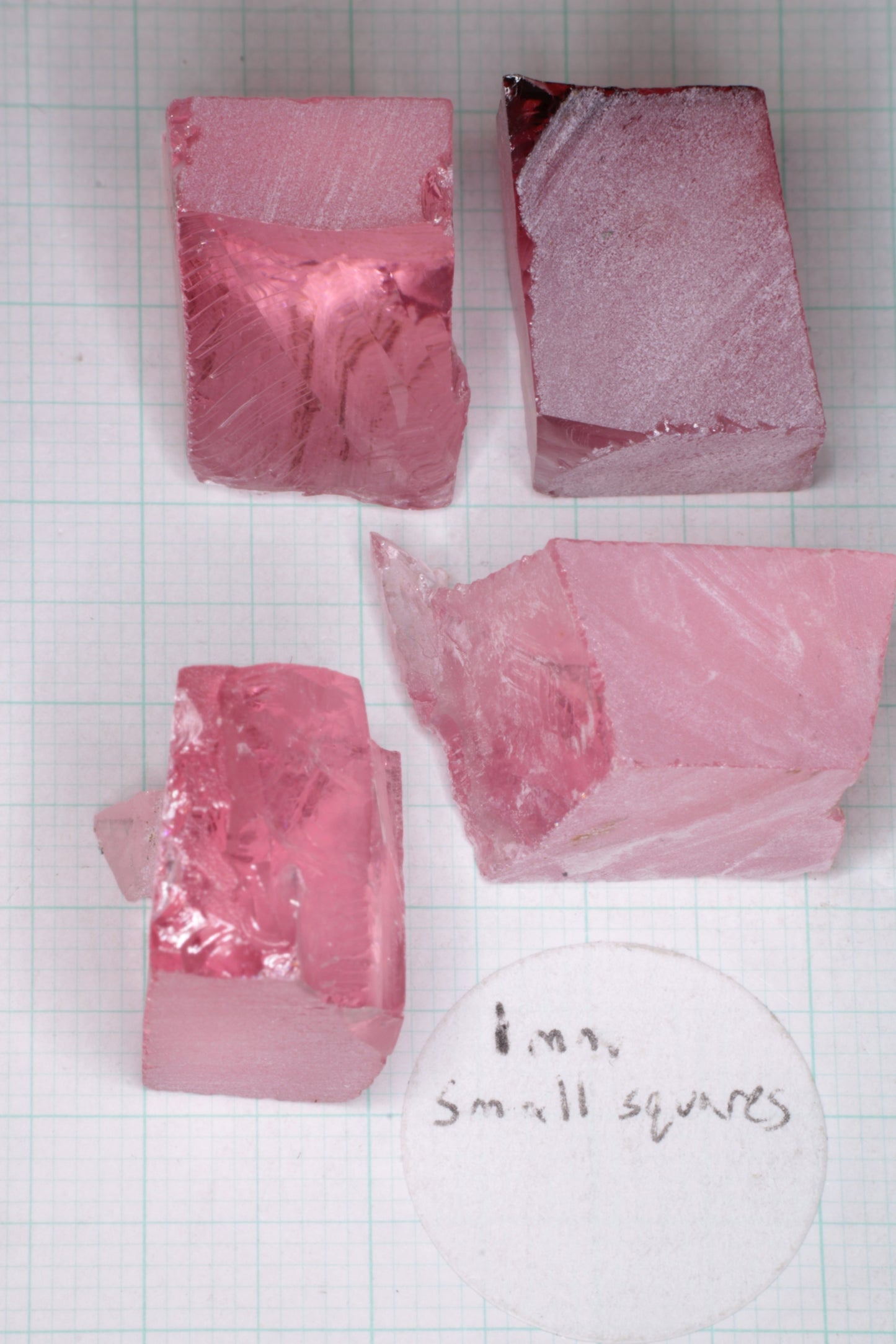 Titanium Laser Sapphire Facet Rough Lab Created Crystals