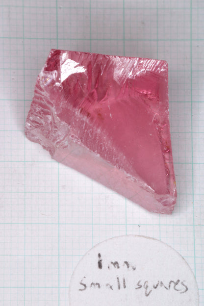 Titanium Laser Sapphire Facet Rough Lab Created Crystals