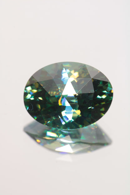 Dichroic Moissanite, Loose Yellow and Blue Faceted Gemstones