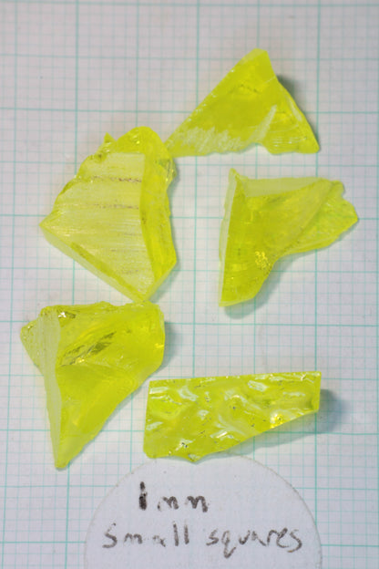 Glow in the Dark GAGG Lumogarnet Facet Rough "Long Glow"!!