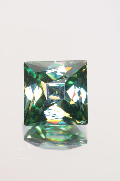 Dichroic Moissanite, Loose Yellow and Blue Faceted Gemstones