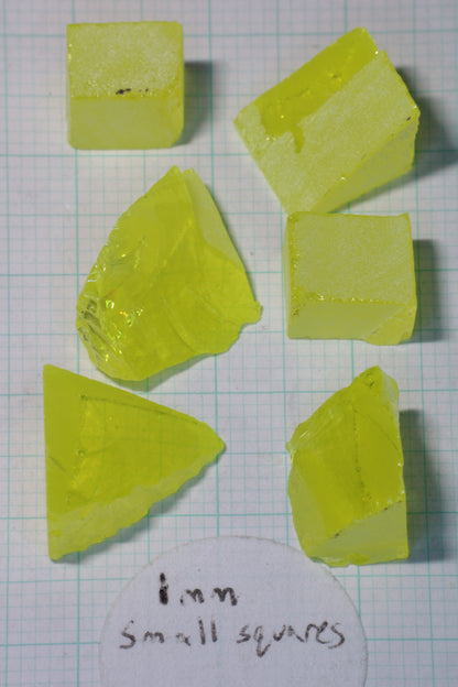 Glow in the Dark GAGG Lumogarnet Facet Rough "Long Glow"!!