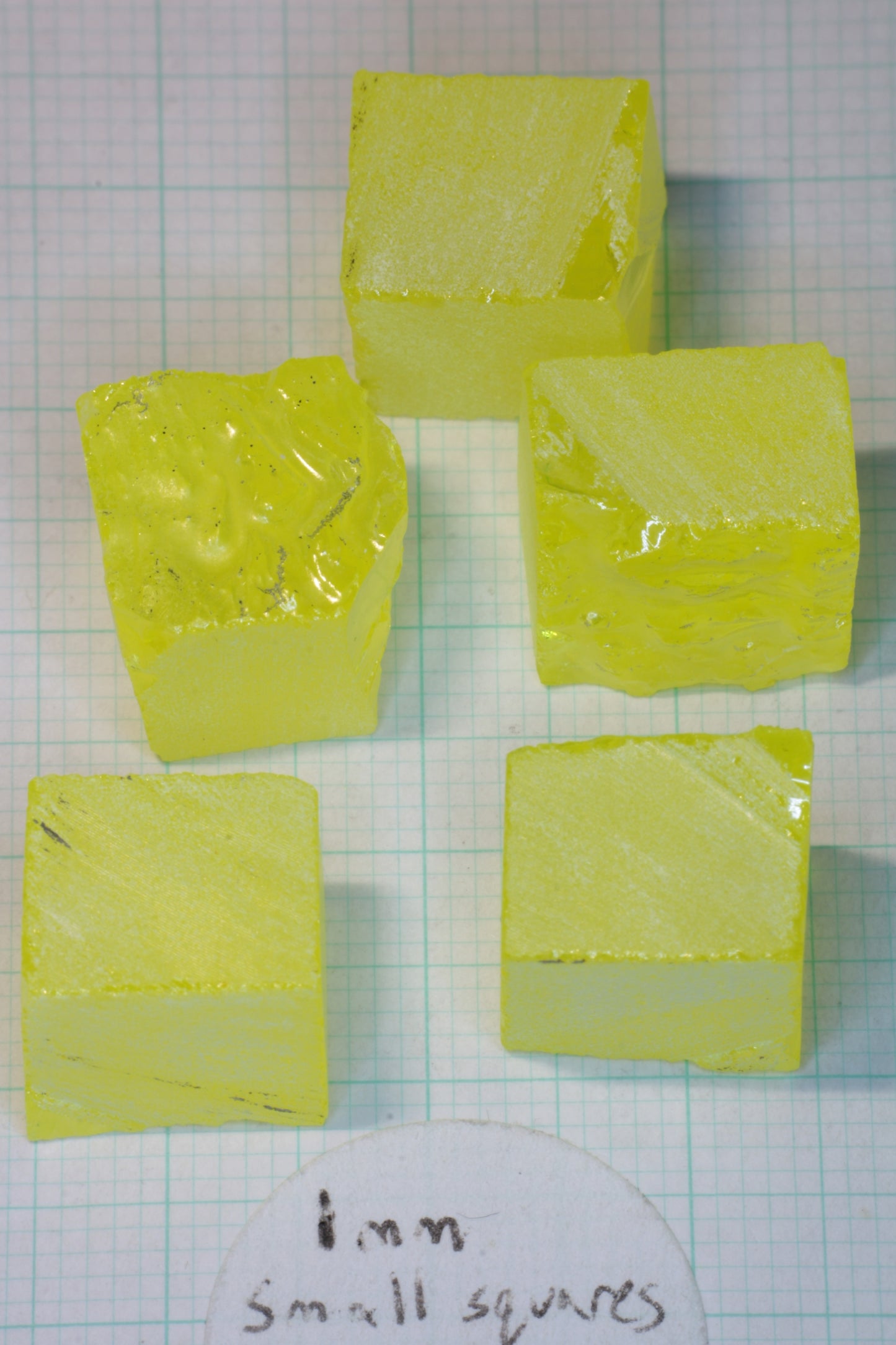 Glow in the Dark GAGG Lumogarnet Facet Rough "Long Glow"!!
