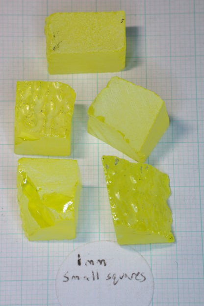 Glow in the Dark GAGG Lumogarnet Facet Rough "Long Glow"!!