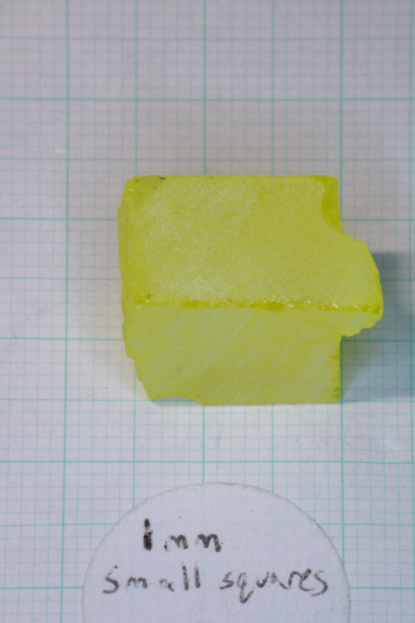 Glow in the Dark GAGG Lumogarnet Facet Rough "Long Glow"!!