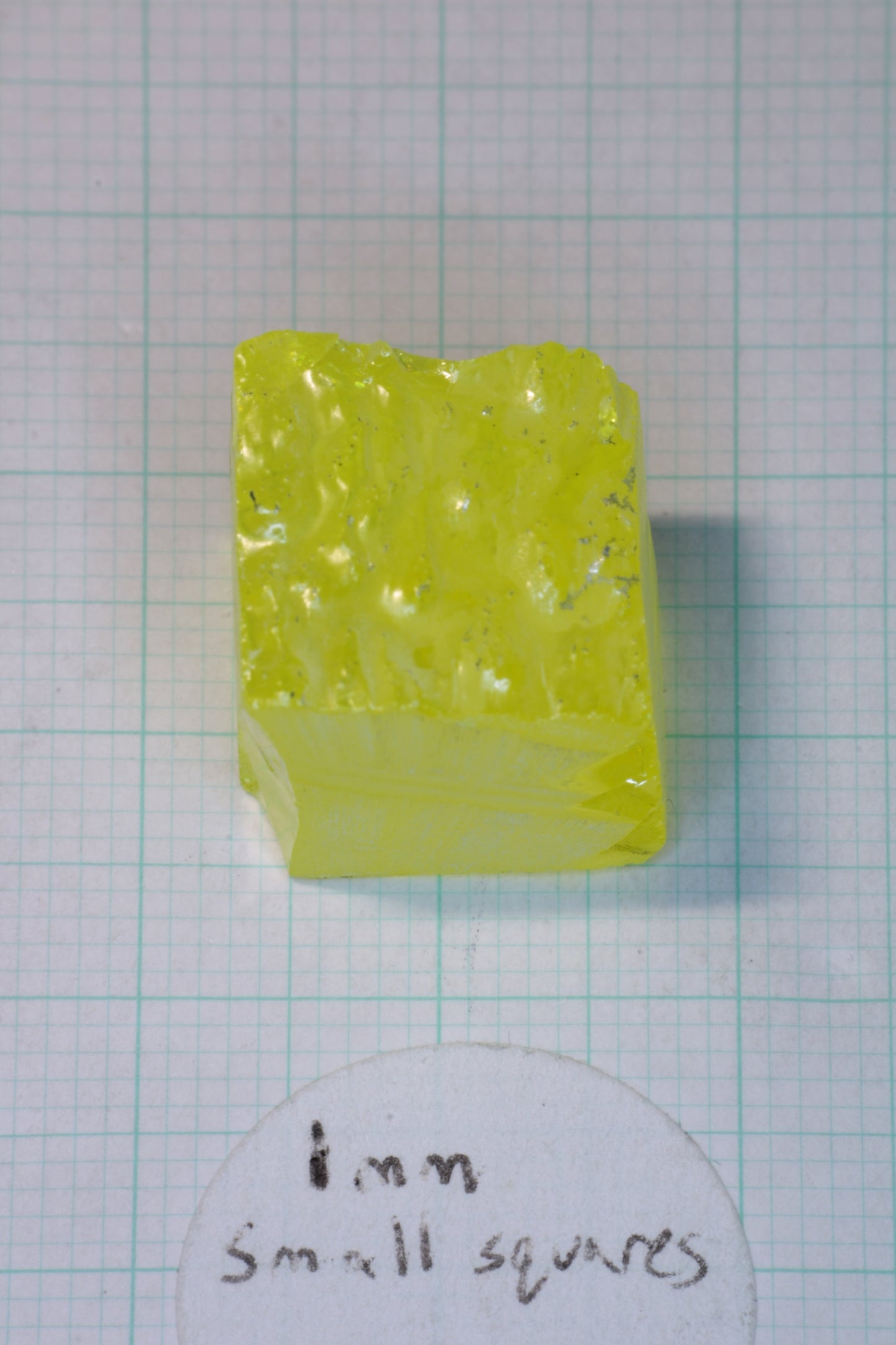 Glow in the Dark GAGG Lumogarnet Facet Rough "Long Glow"!!