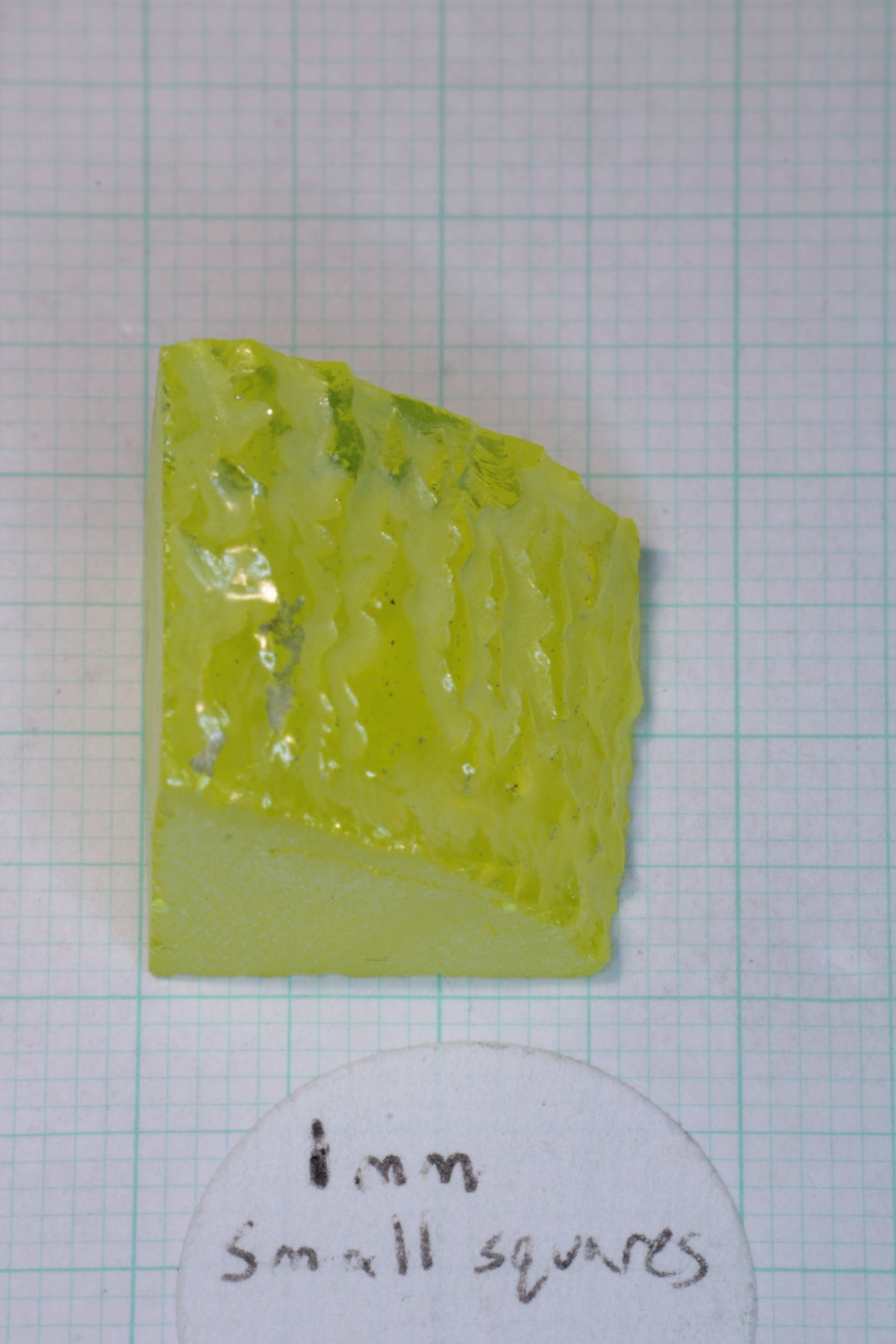 Glow in the Dark GAGG Lumogarnet Facet Rough "Long Glow"!!
