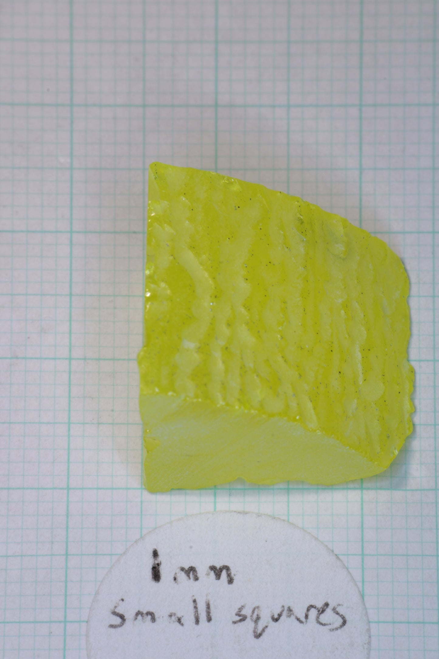 Glow in the Dark GAGG Lumogarnet Facet Rough "Long Glow"!!
