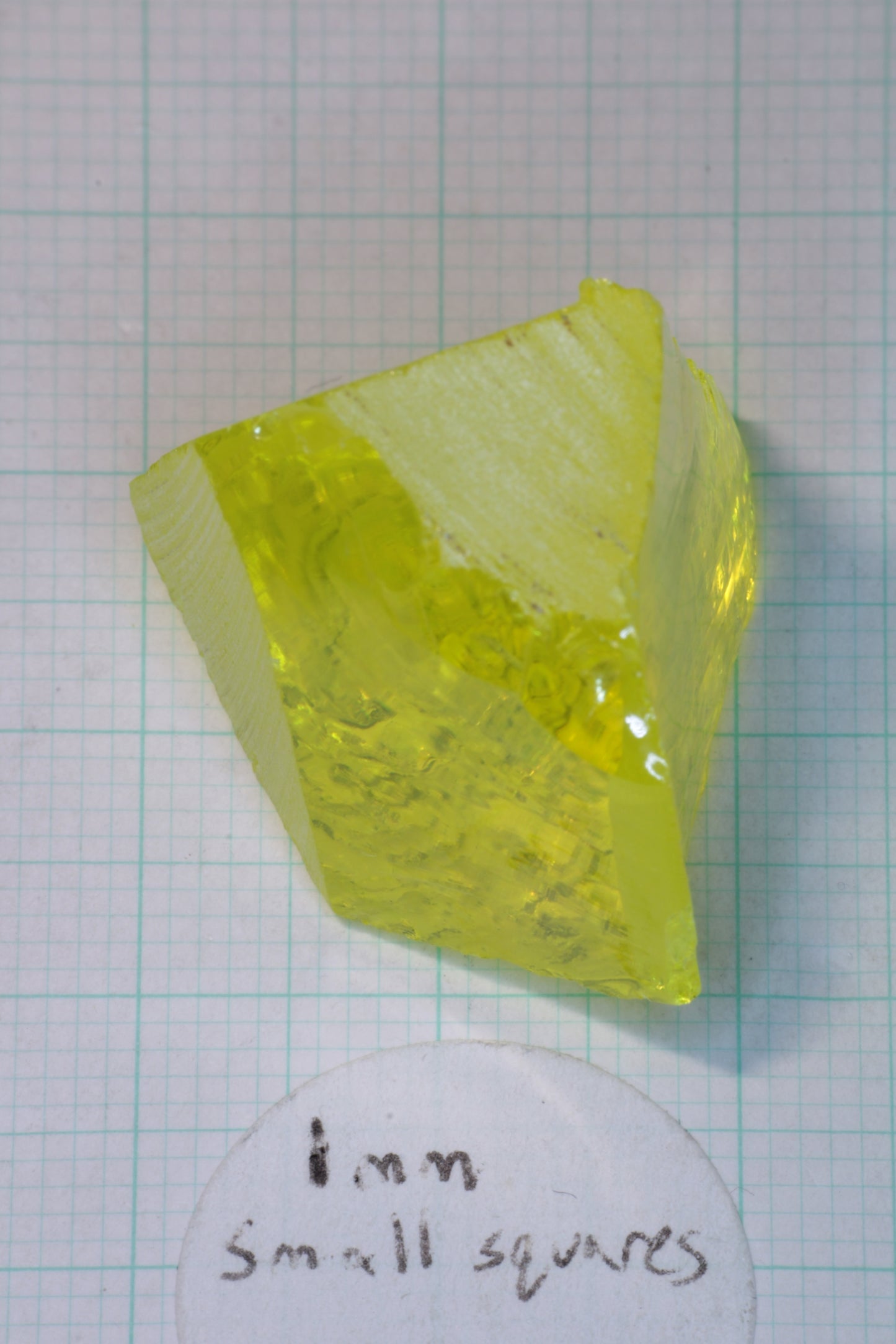 Glow in the Dark GAGG Lumogarnet Facet Rough "Long Glow"!!