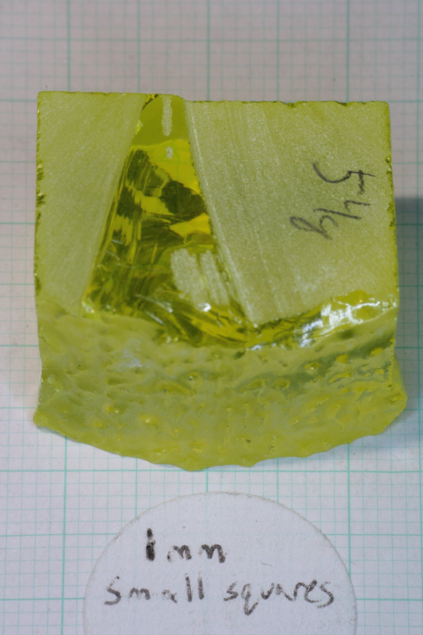 Glow in the Dark GAGG Lumogarnet Facet Rough "Long Glow"!!