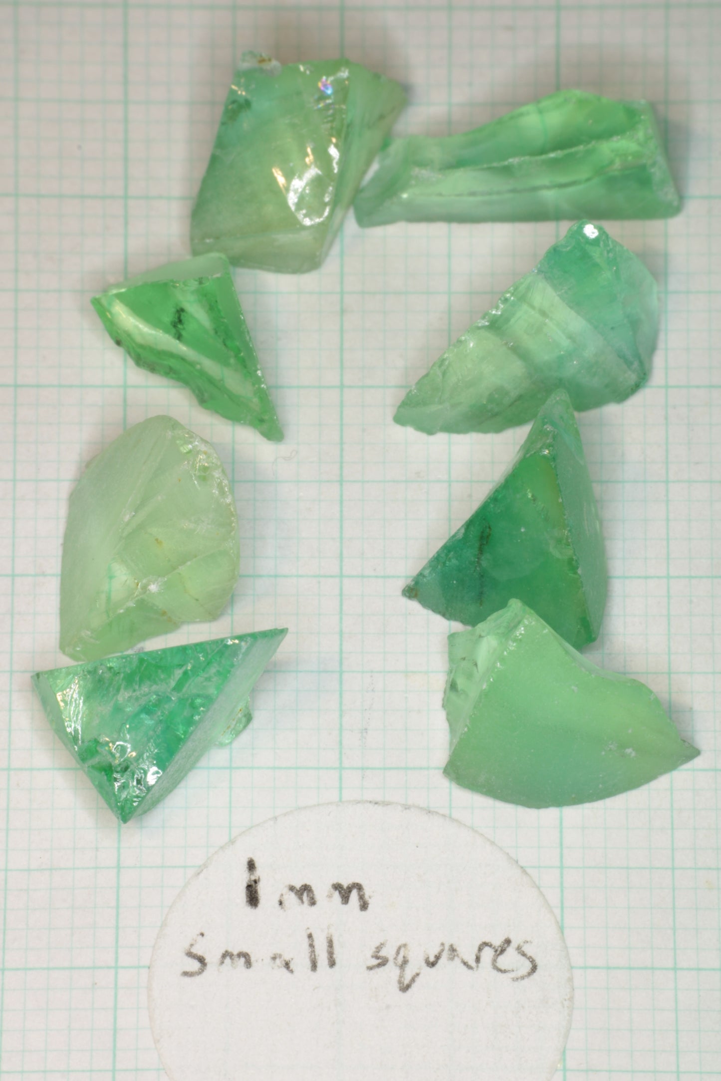 Green Lab Sapphire Rough, Cobalt Doped Sapphire