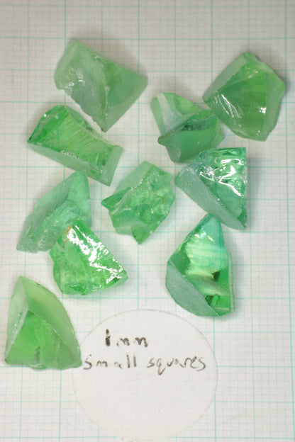 Green Lab Sapphire Rough, Cobalt Doped Sapphire