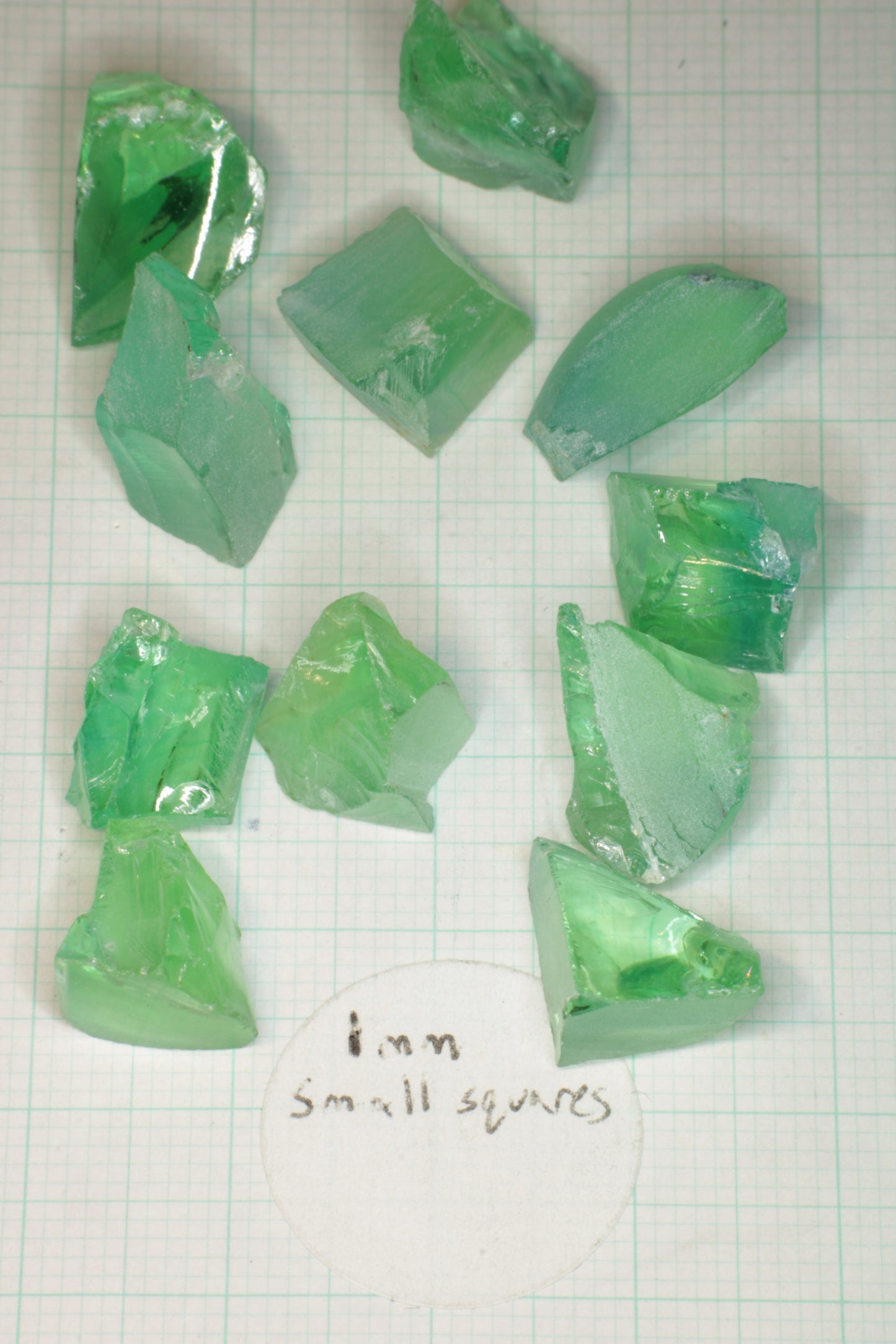 Green Lab Sapphire Rough, Cobalt Doped Sapphire