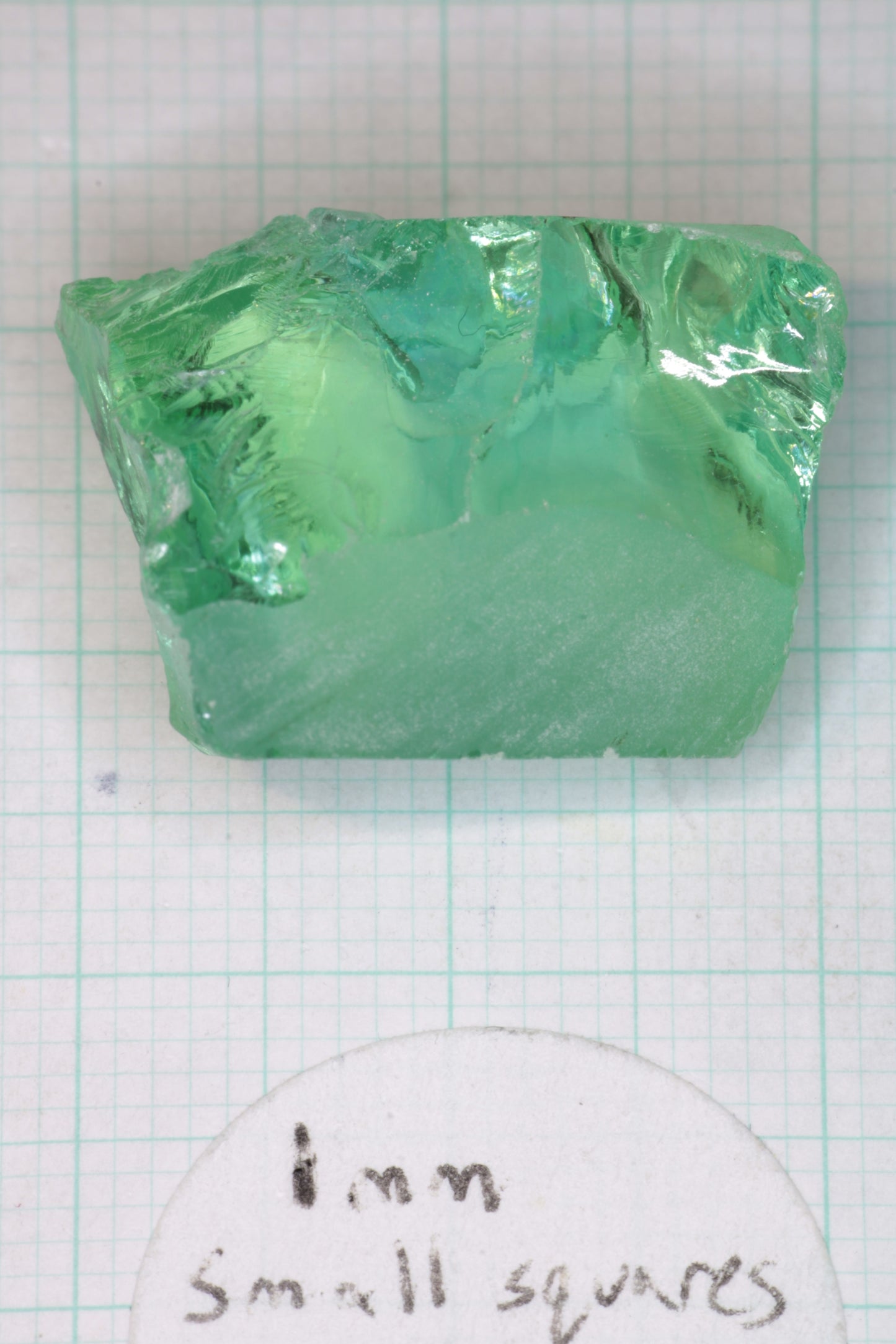 Green Lab Sapphire Rough, Cobalt Doped Sapphire