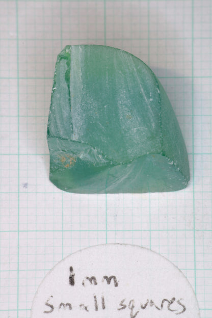 Green Lab Sapphire Rough, Cobalt Doped Sapphire