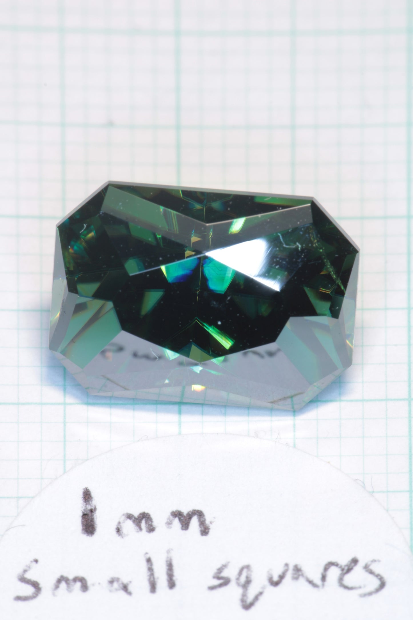 Dichroic Moissanite, Loose Yellow and Blue Faceted Gemstones