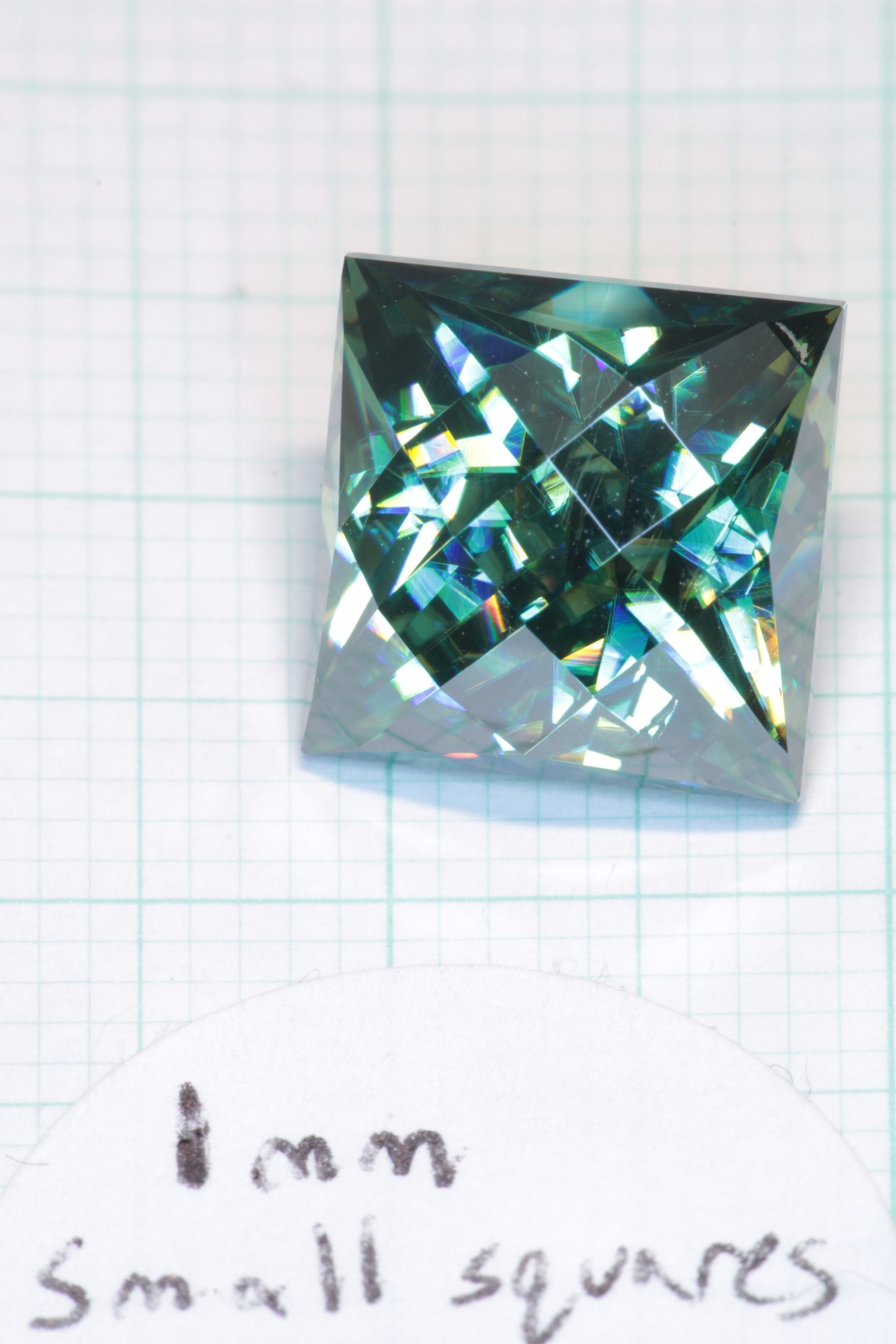 Dichroic Moissanite, Loose Yellow and Blue Faceted Gemstones