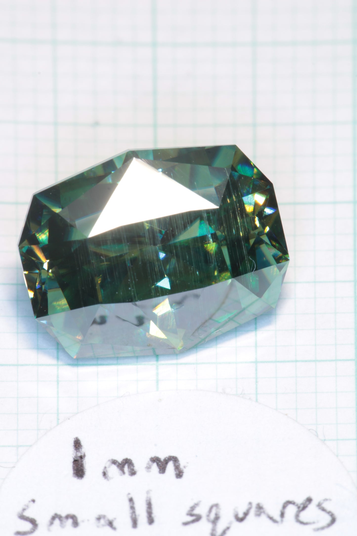 Dichroic Moissanite, Loose Yellow and Blue Faceted Gemstones