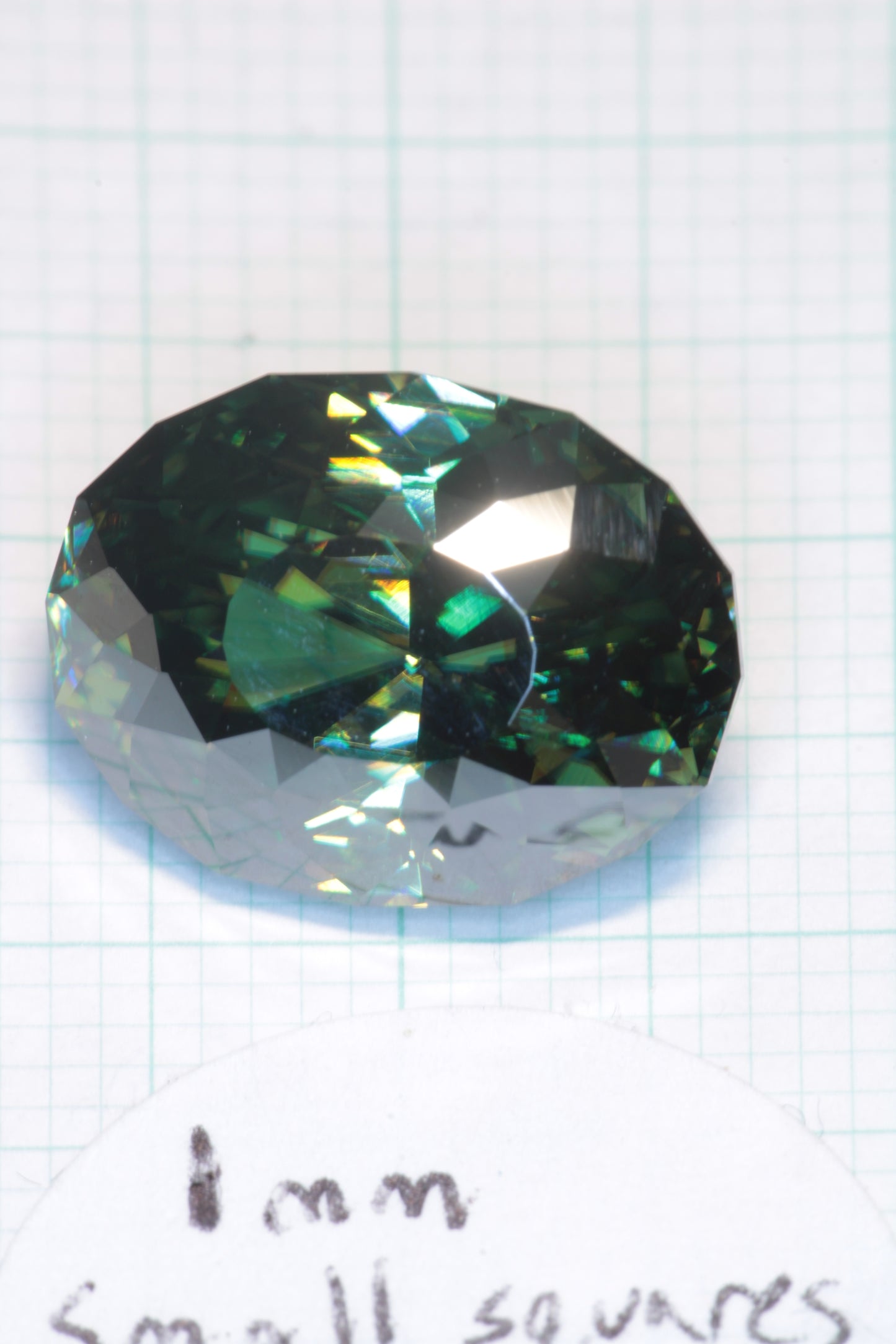 Dichroic Moissanite, Loose Yellow and Blue Faceted Gemstones