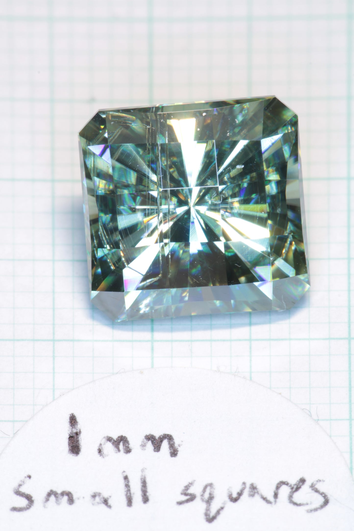 Dichroic Moissanite, Loose Yellow and Blue Faceted Gemstones