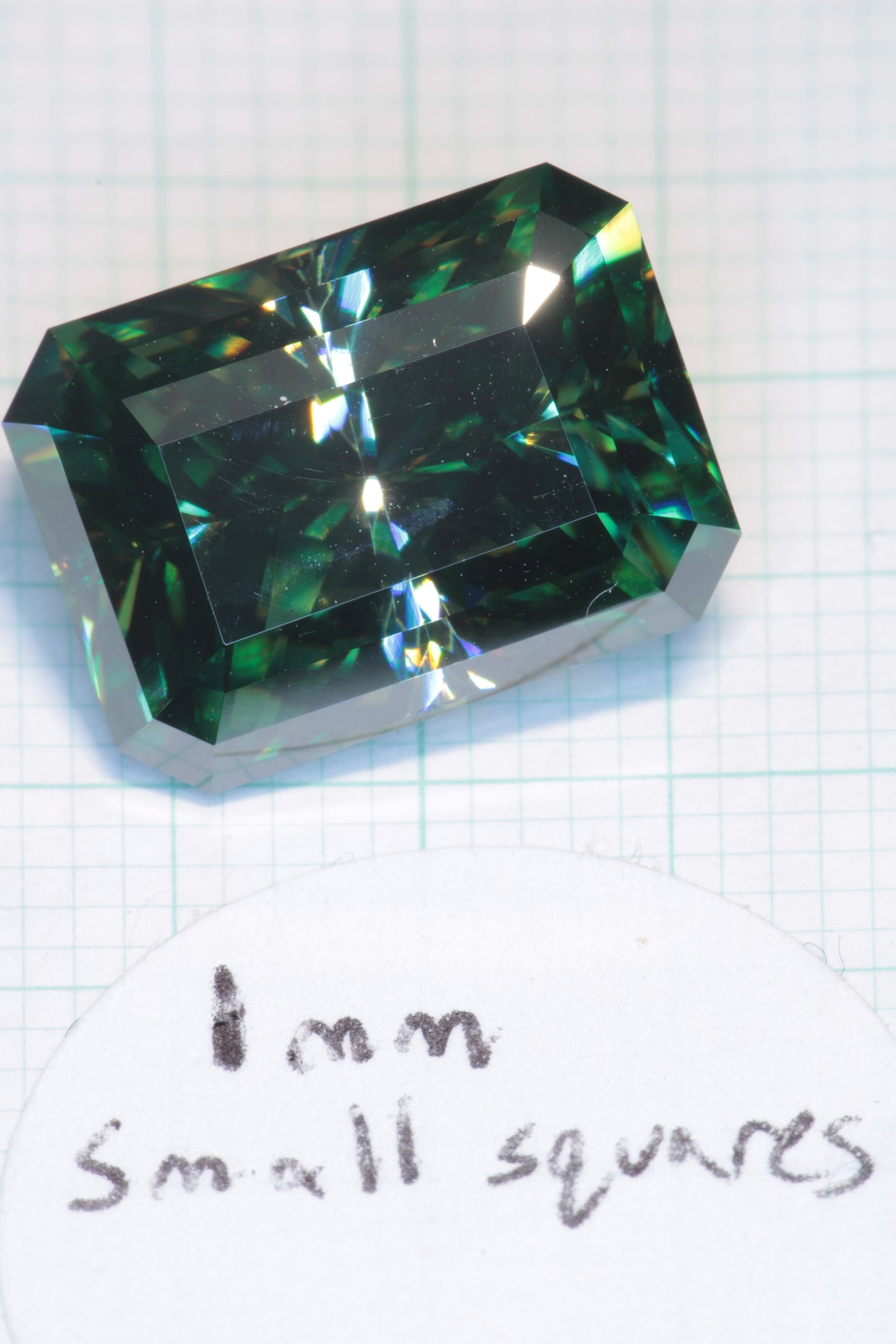 Dichroic Moissanite, Loose Yellow and Blue Faceted Gemstones