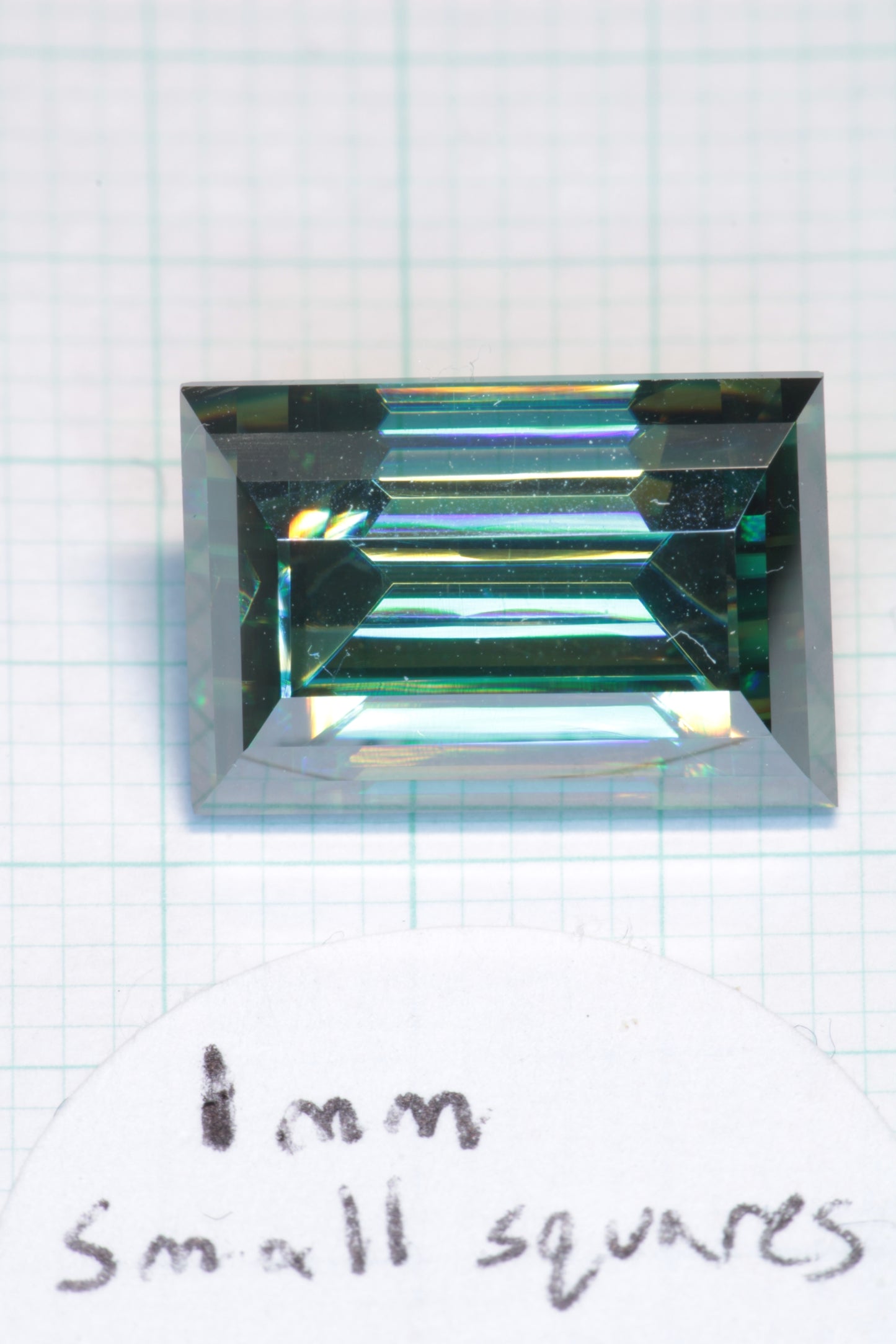 Dichroic Moissanite, Loose Yellow and Blue Faceted Gemstones