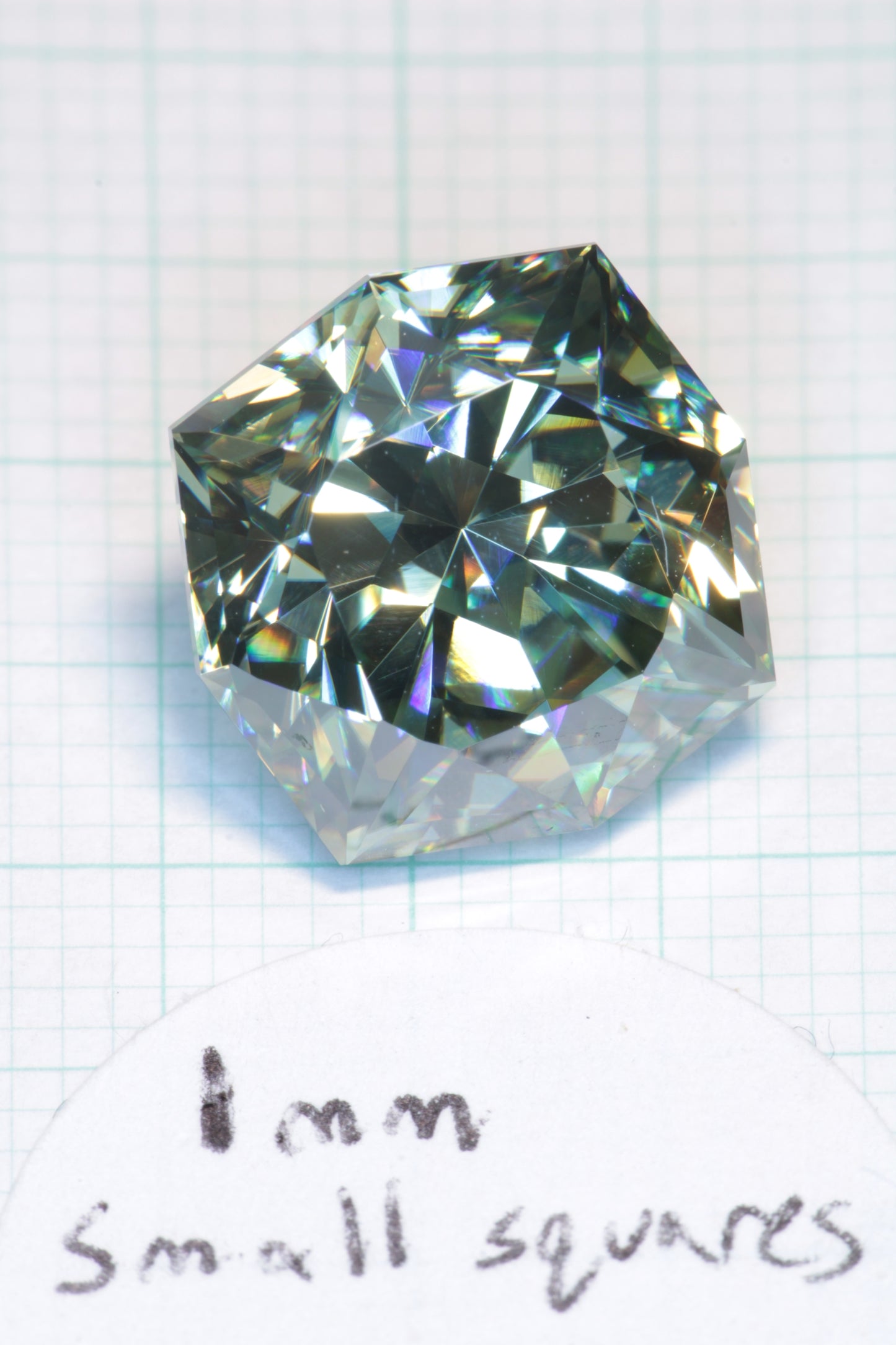 Dichroic Moissanite, Loose Yellow and Blue Faceted Gemstones