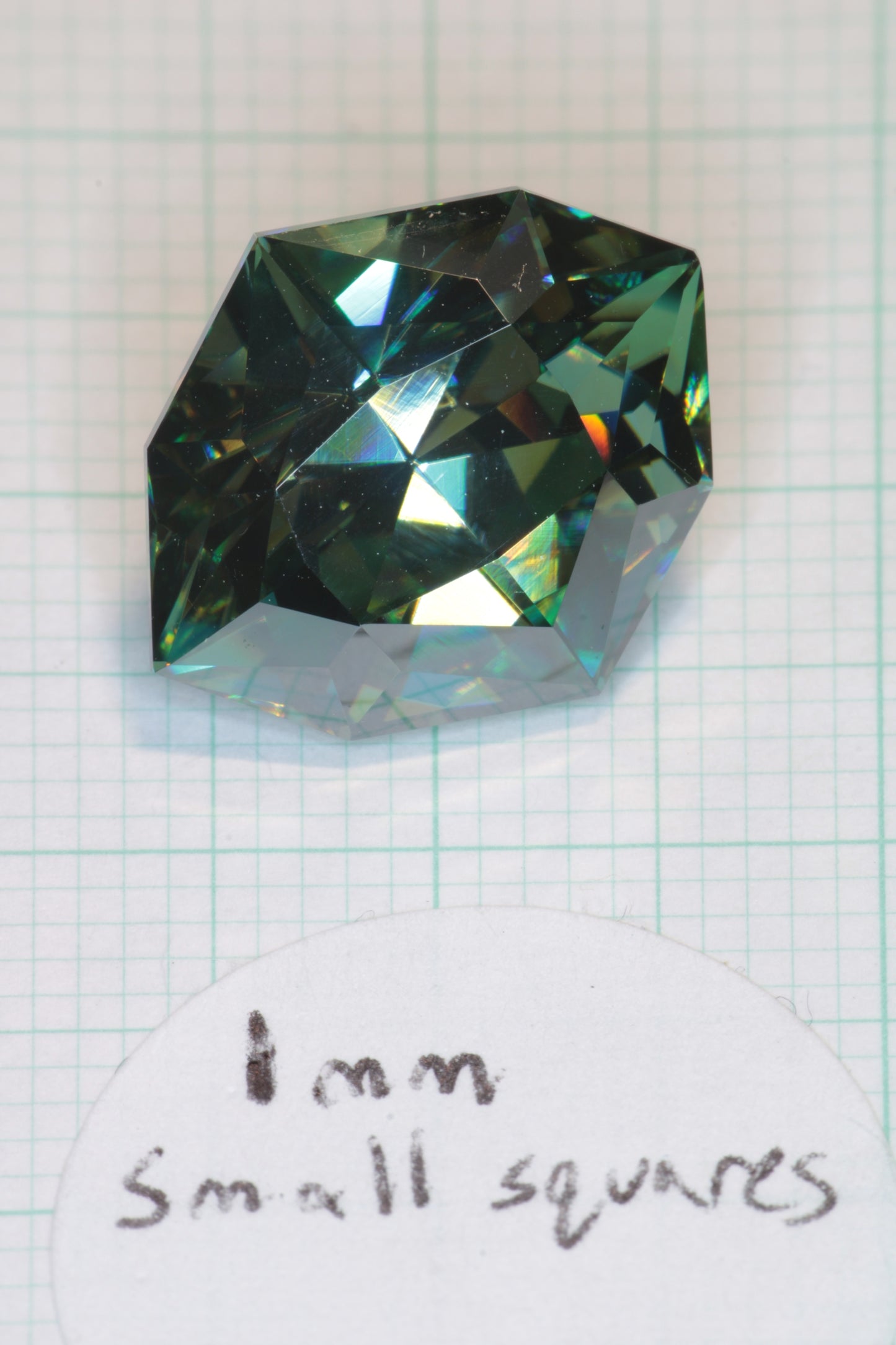 Dichroic Moissanite, Loose Yellow and Blue Faceted Gemstones