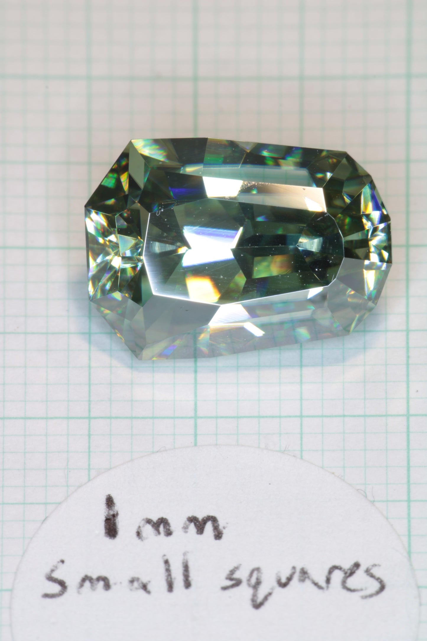 Dichroic Moissanite, Loose Yellow and Blue Faceted Gemstones