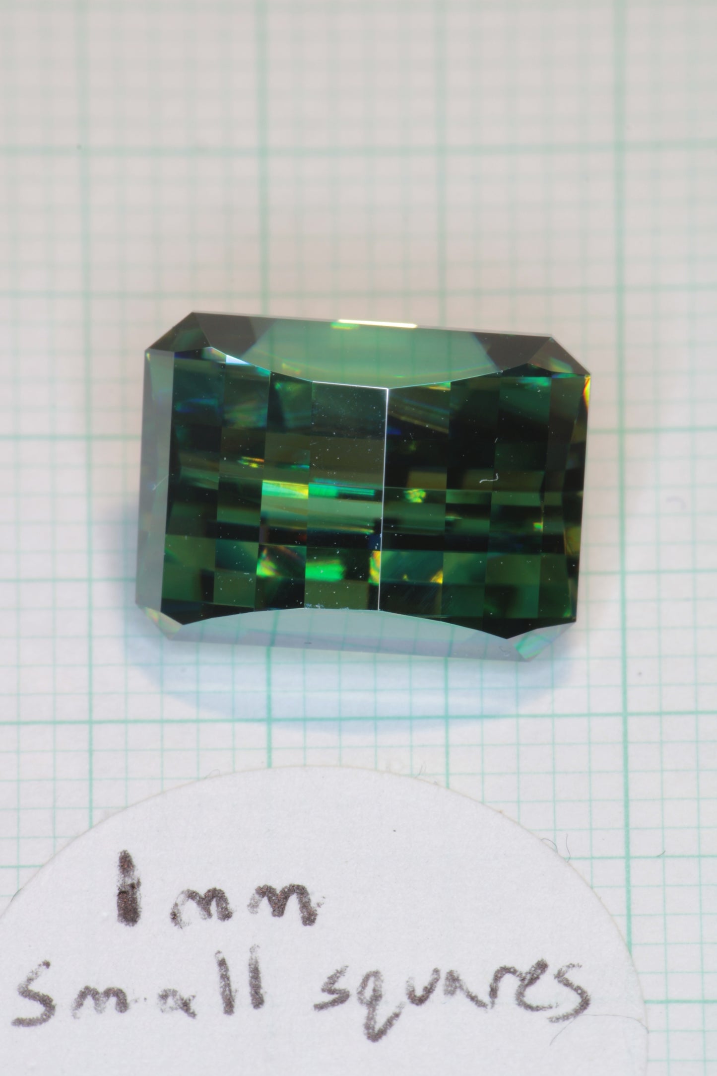 Dichroic Moissanite, Loose Yellow and Blue Faceted Gemstones