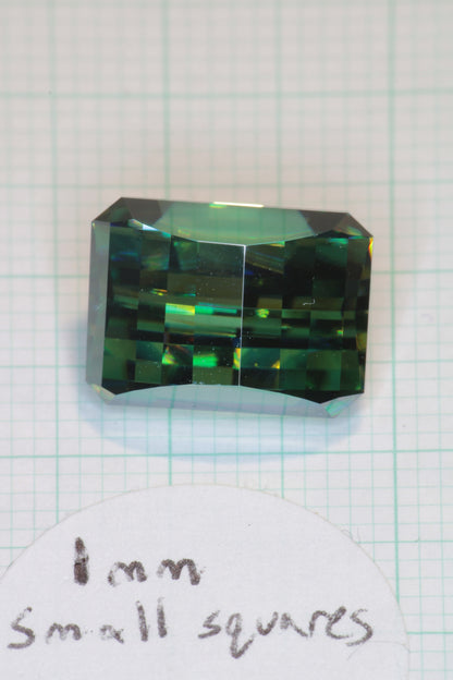 Dichroic Moissanite, Loose Yellow and Blue Faceted Gemstones