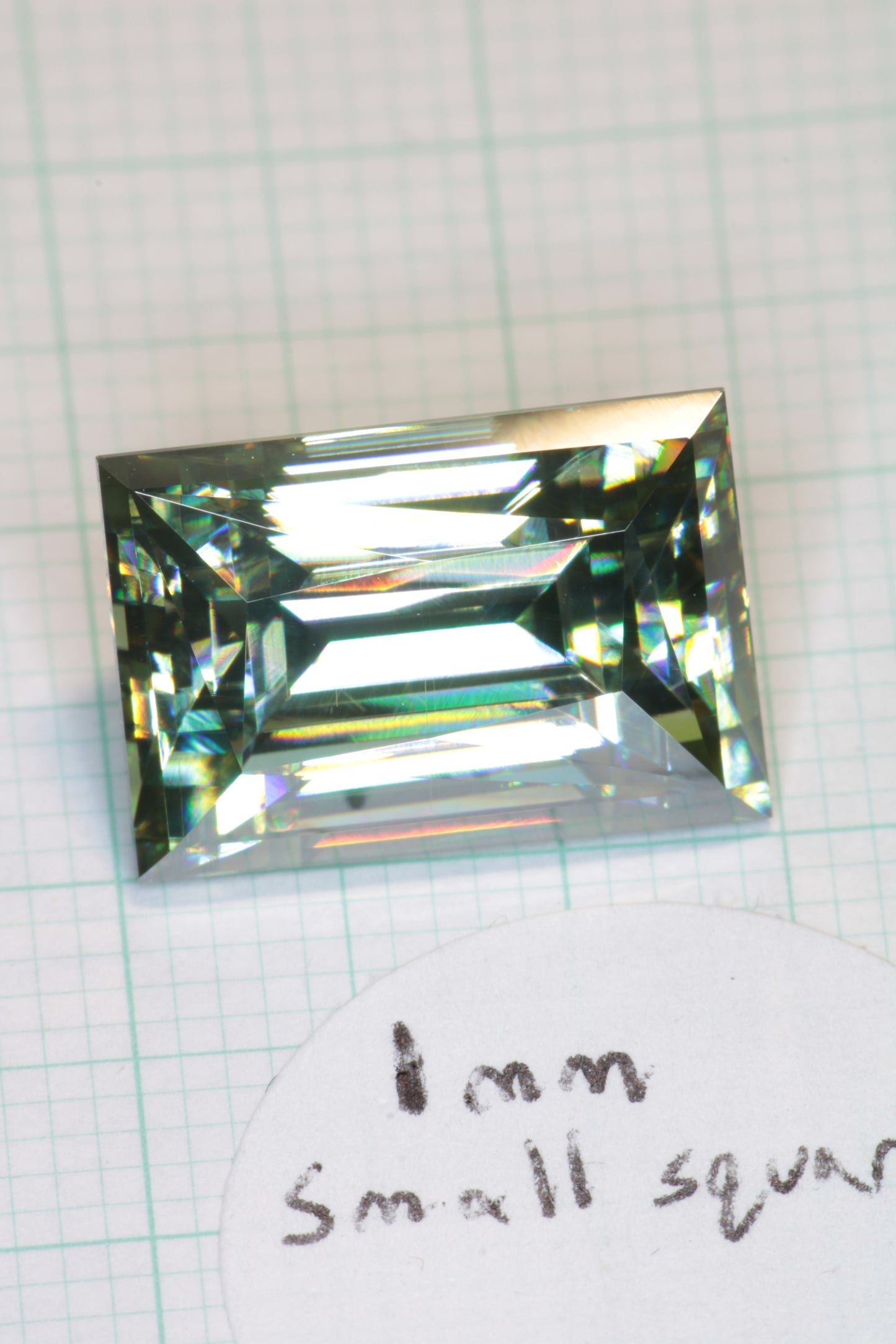 Dichroic Moissanite, Loose Yellow and Blue Faceted Gemstones