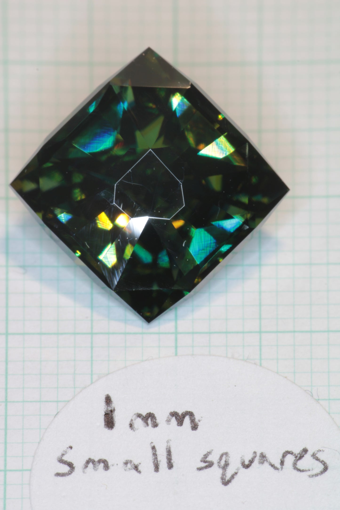 Dichroic Moissanite, Loose Yellow and Blue Faceted Gemstones