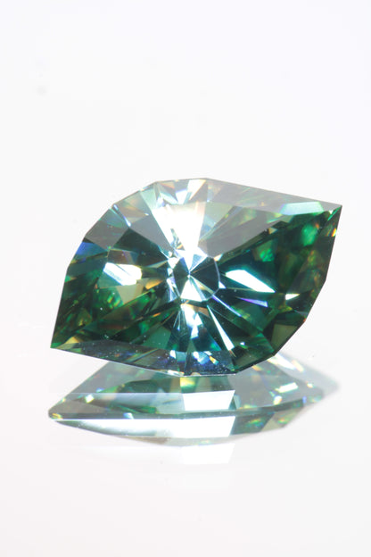 Dichroic Moissanite, Loose Yellow and Blue Faceted Gemstones