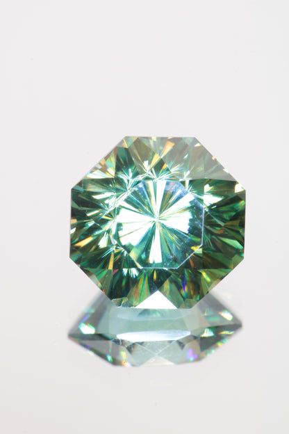 Dichroic Moissanite, Loose Yellow and Blue Faceted Gemstones