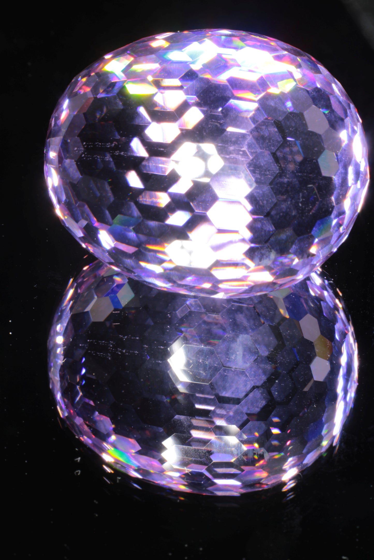 Gemstone Eggs, Faceted Garnet Sapphire Perovskite Lab Crystals