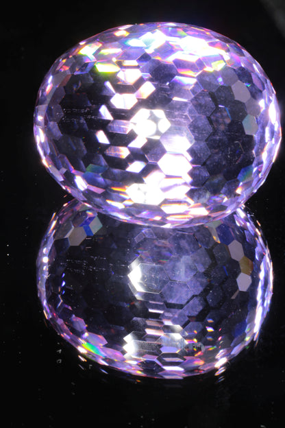 Gemstone Eggs, Faceted Garnet Sapphire Perovskite Lab Crystals