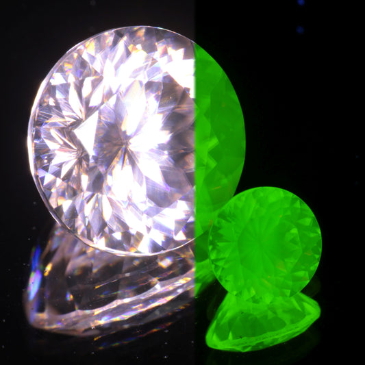 Color Change Er Lithium Niobate Laser Crystal with Green Fluorescence