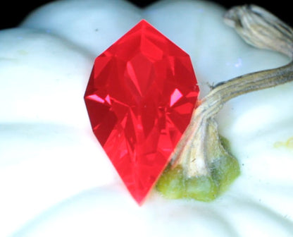 Czochralski Ruby Cut Stone "The Bloody Tear"