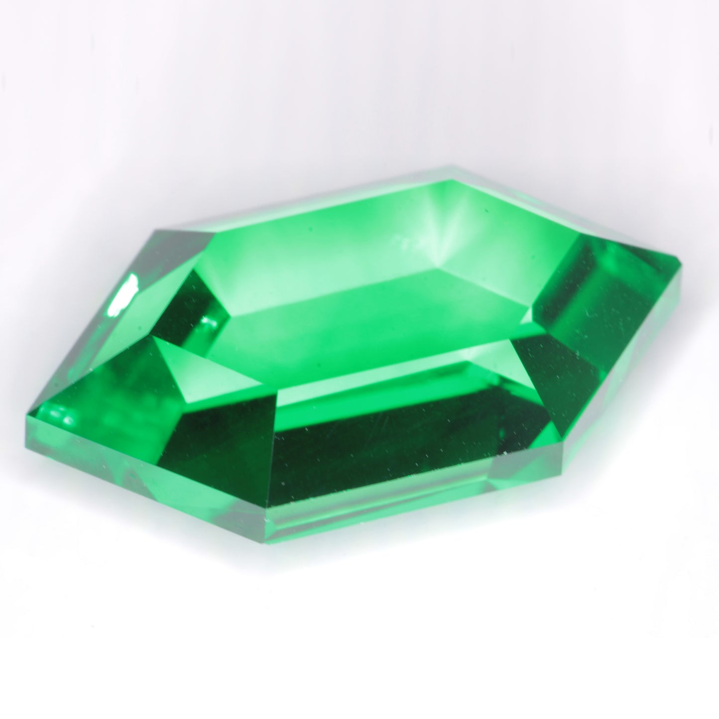 Classic Rupee Cut Green Laser Garnet 31.5ct