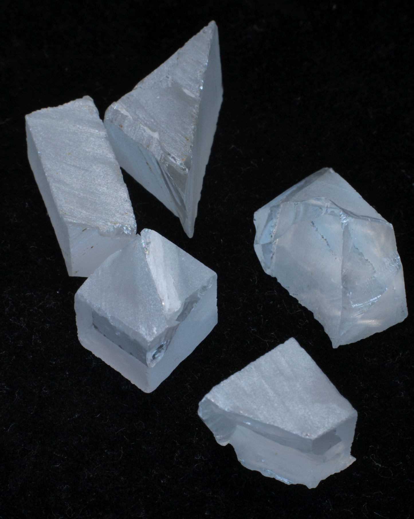 F-35 Fighter Jet Window Sapphire Facet Rough and Shards (F35 Gem)