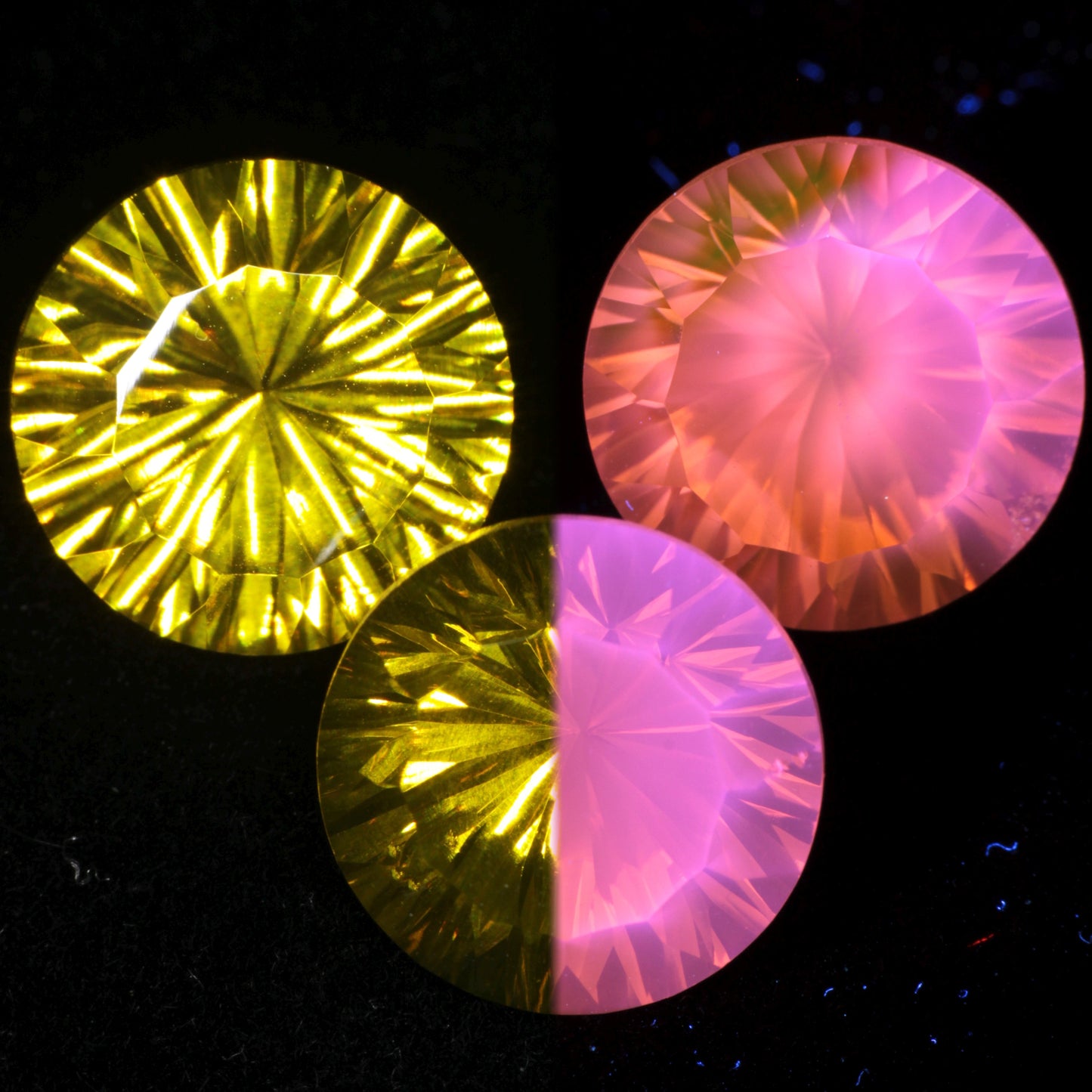 Calibrated Fantasy Cut Laser Garnets