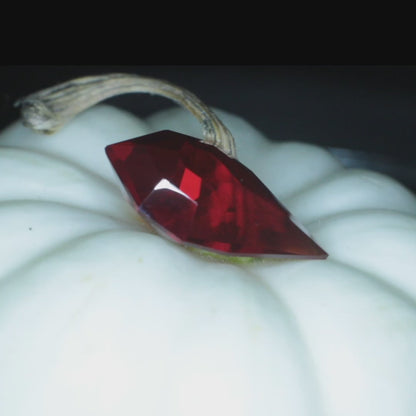 Czochralski Ruby Cut Stone "The Bloody Tear"