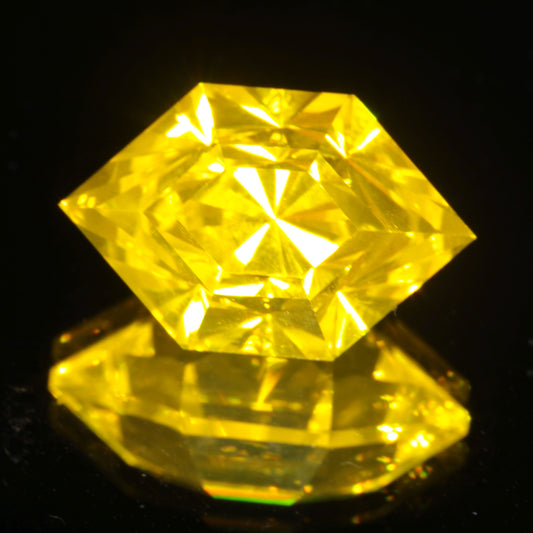 Radiant Cut Rupee in Super Cerium YAG 12ct