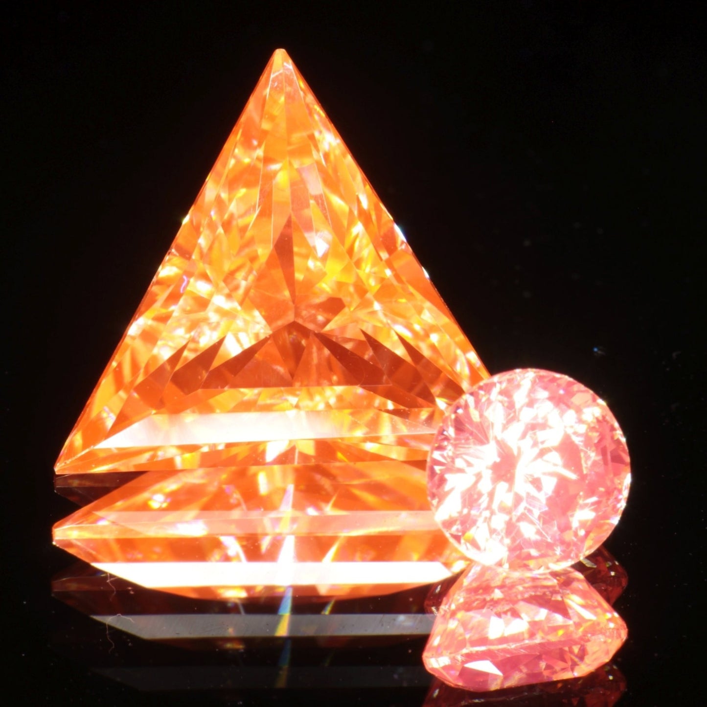 Samarium YAG, Orange Glow Lab Garnet