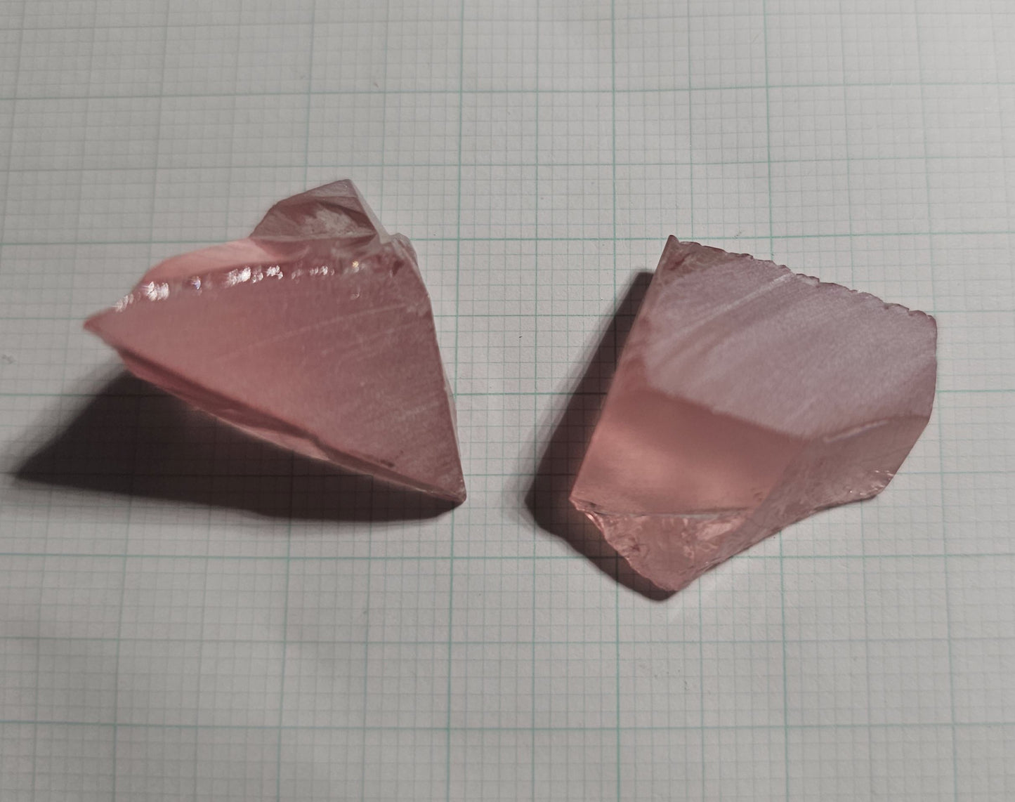 Titanium Laser Sapphire Facet Rough Lab Created Crystals